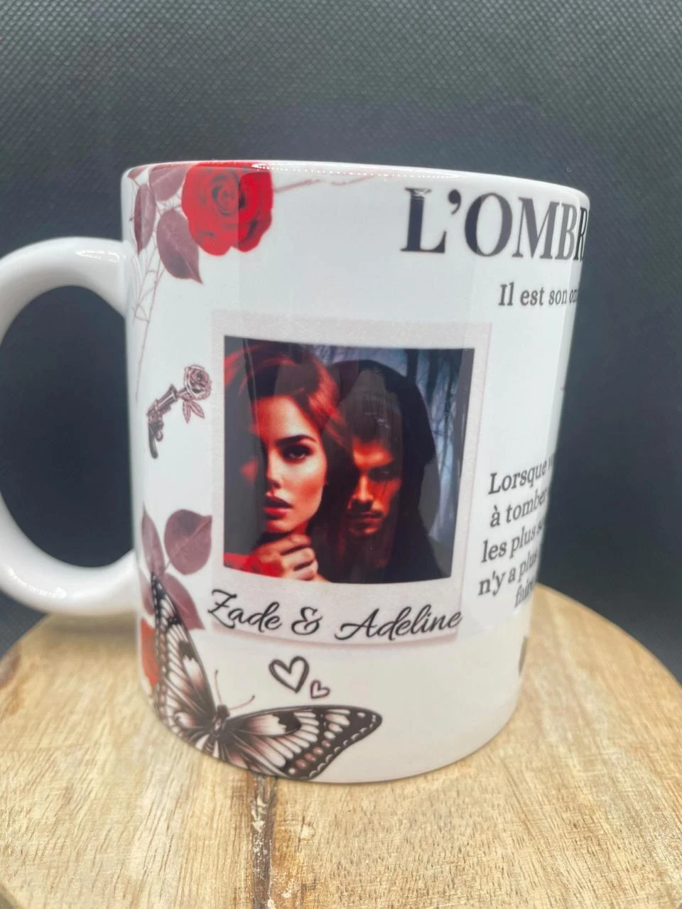 ☕ Keramische Mok – L'Ombre d'Adeline 🖤🌹 – photo 2